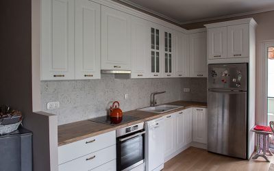 A modern kitchen in an apartment